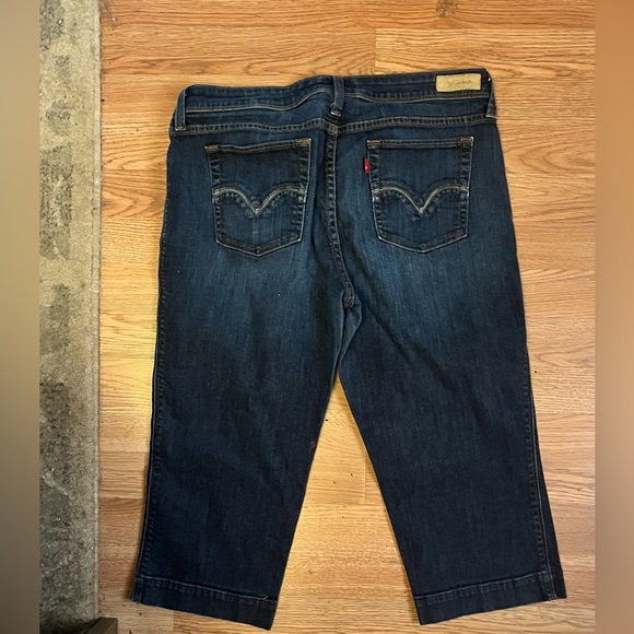 Levi's Blue Denim 545 Capri - Picture 1 of 3